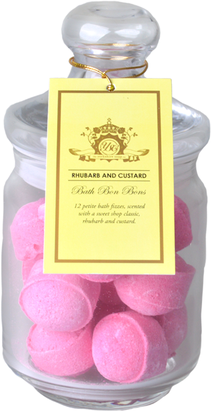 Rhubarband Custard Bath Bon Bons