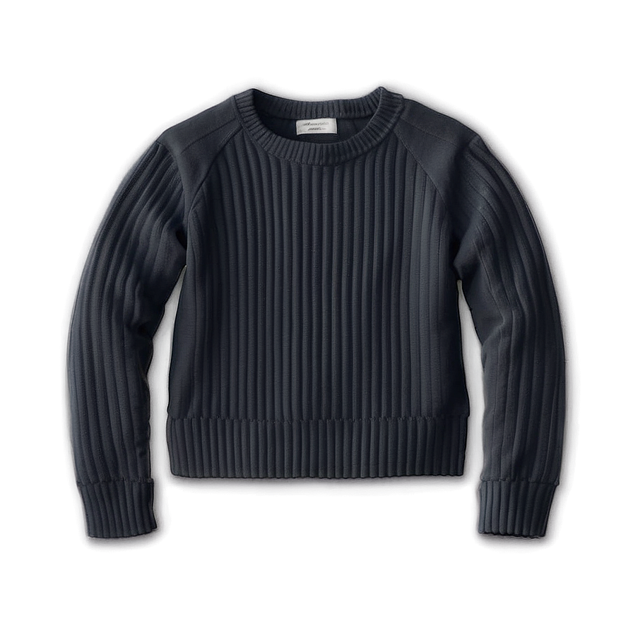 Ribbed Crewneck Sweater Png 79