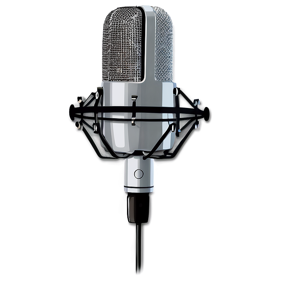 Ribbon Podcasting Microphone Png Obj