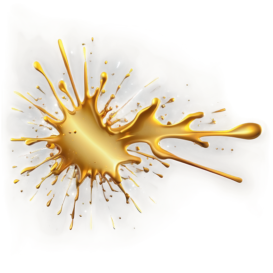 Rich Gold Splash Effect Png 06282024