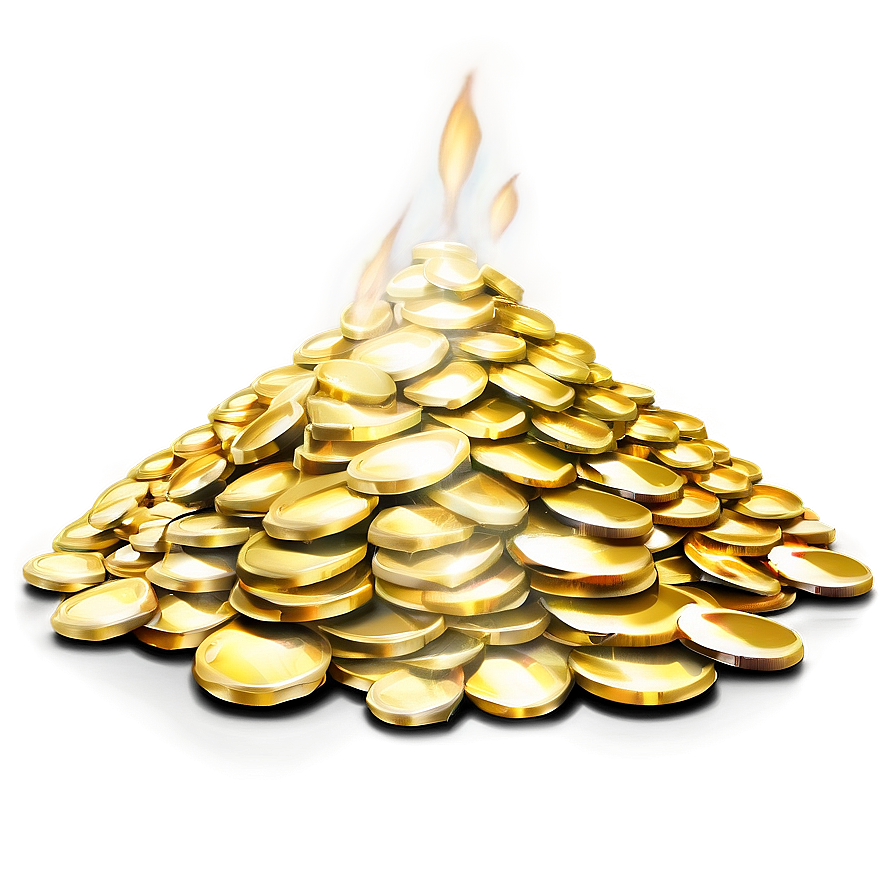 Riches Gold Pile Png 40