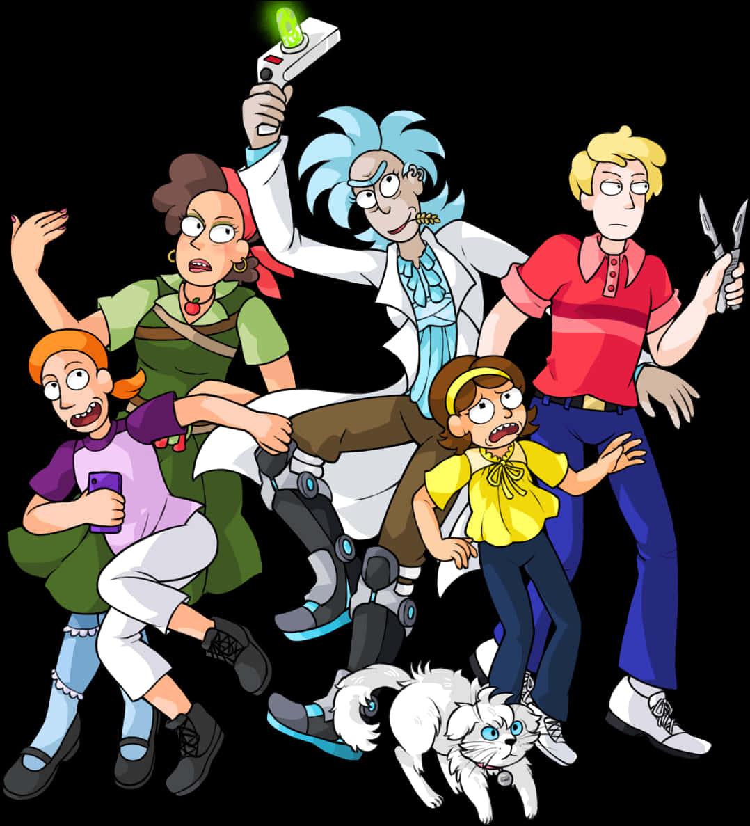 Rickand Morty Characters Adventure