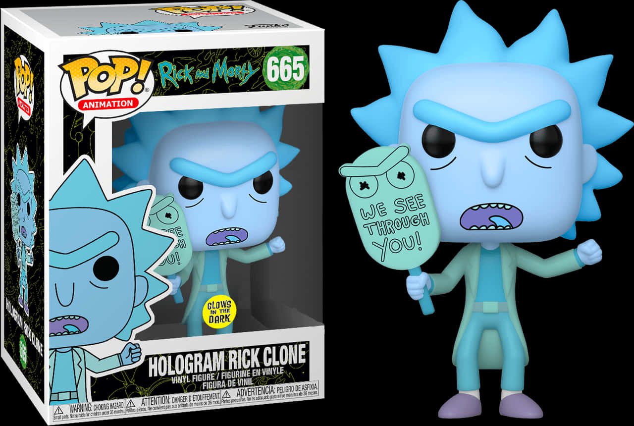 Rickand Morty Hologram Rick Clone Funko Pop