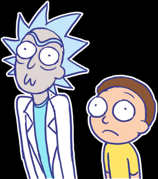 Rickand Morty Standing Together