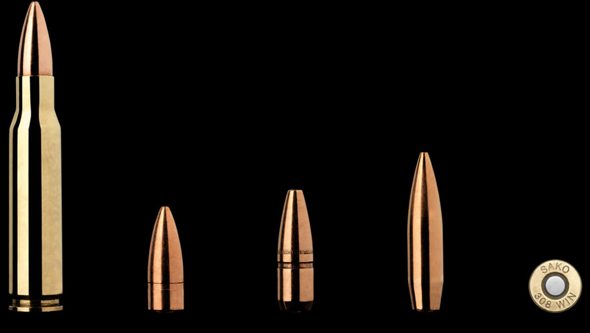 Rifle Cartridge Disassembly Components