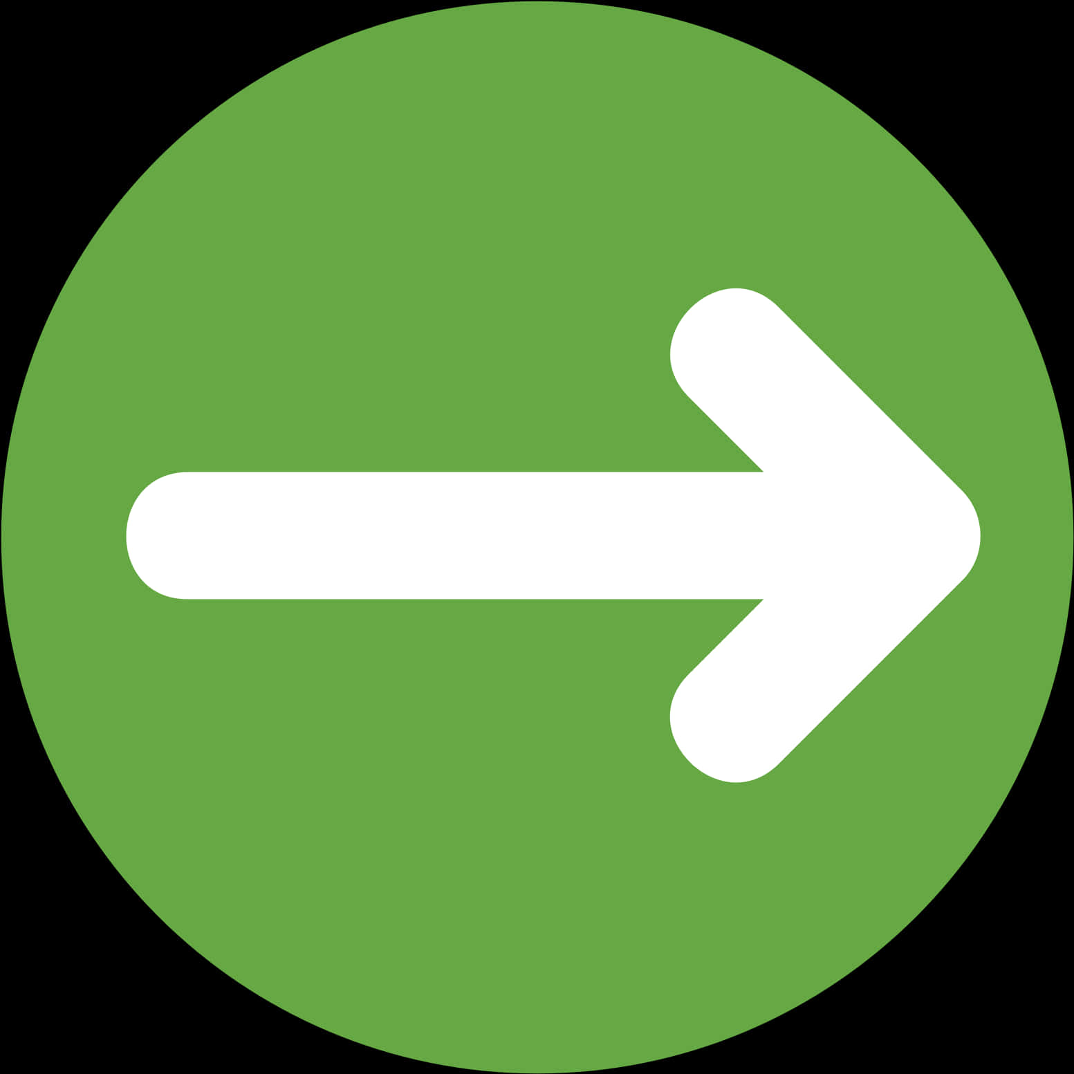 Right Arrow Icon Green Background