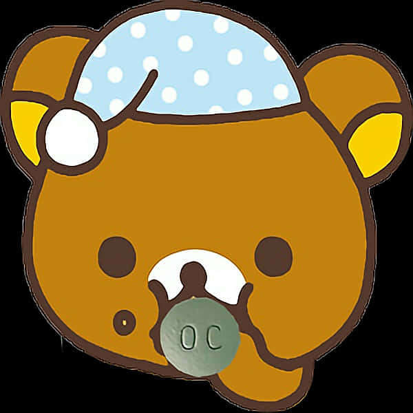 Rilakkuma Bear With Pacifier