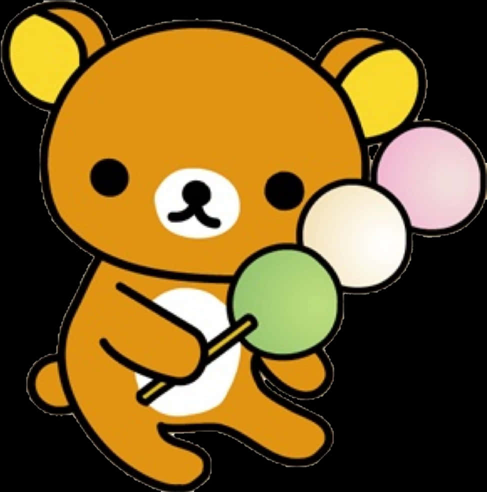 Rilakkuma Holding Dango Sticks