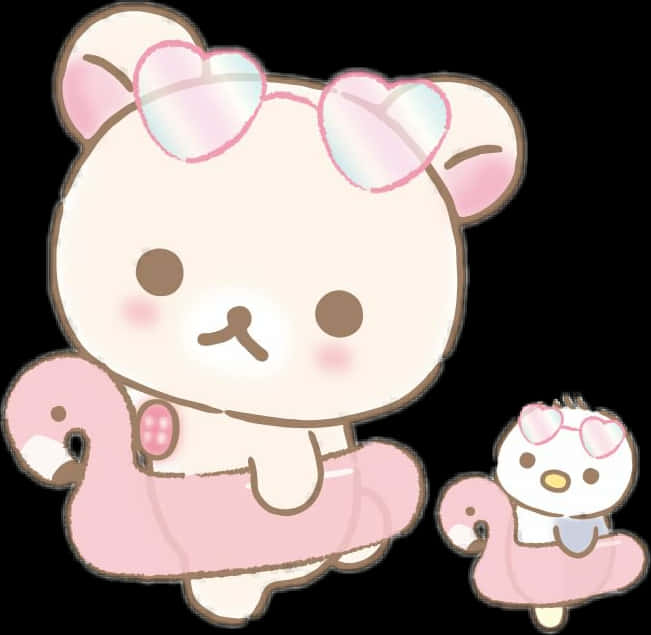 Rilakkumaand Friends Cute Illustration