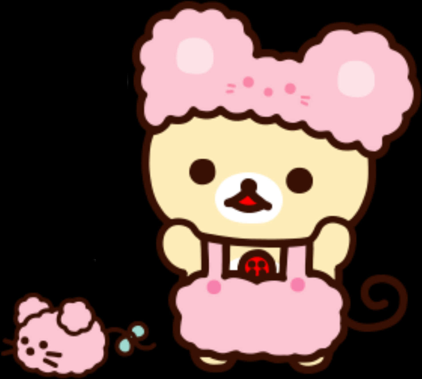 Rilakkumain Pink Bear Costume