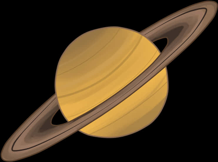 Ringed Planet Illustration