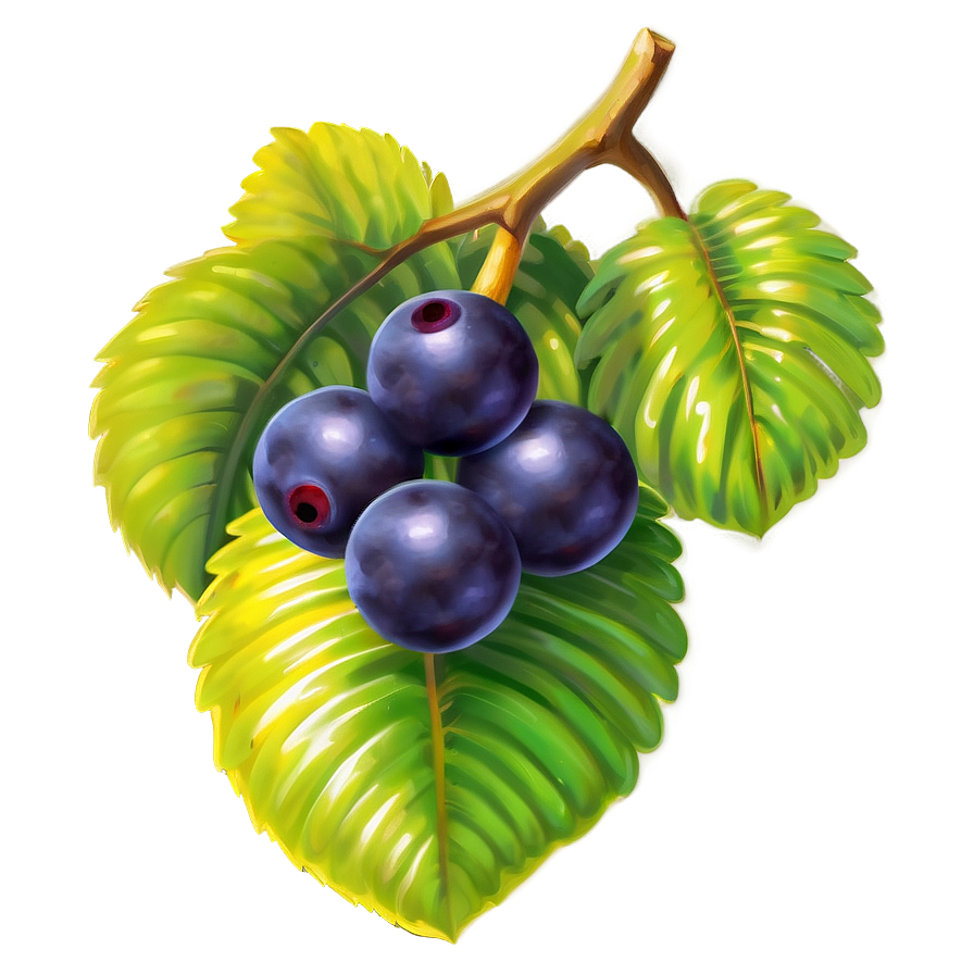 Ripe Acai Clusters Png 59