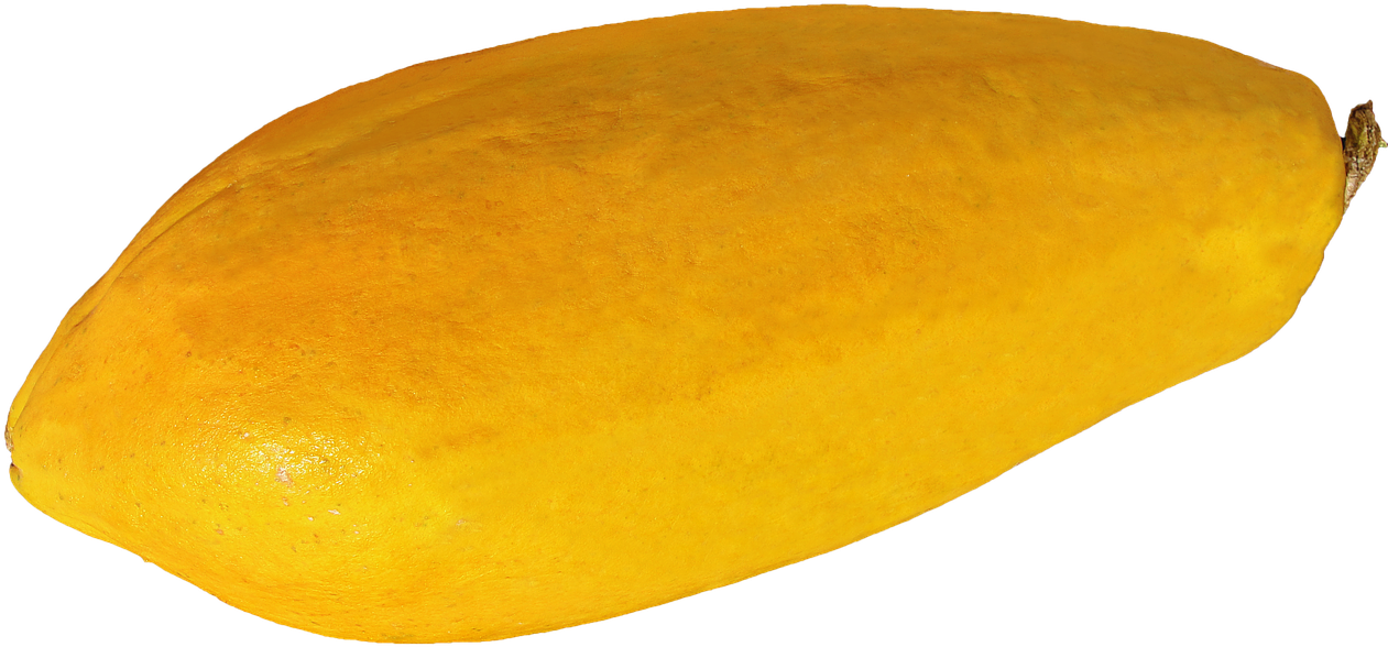 Ripe Mango Isolatedon Blue Background