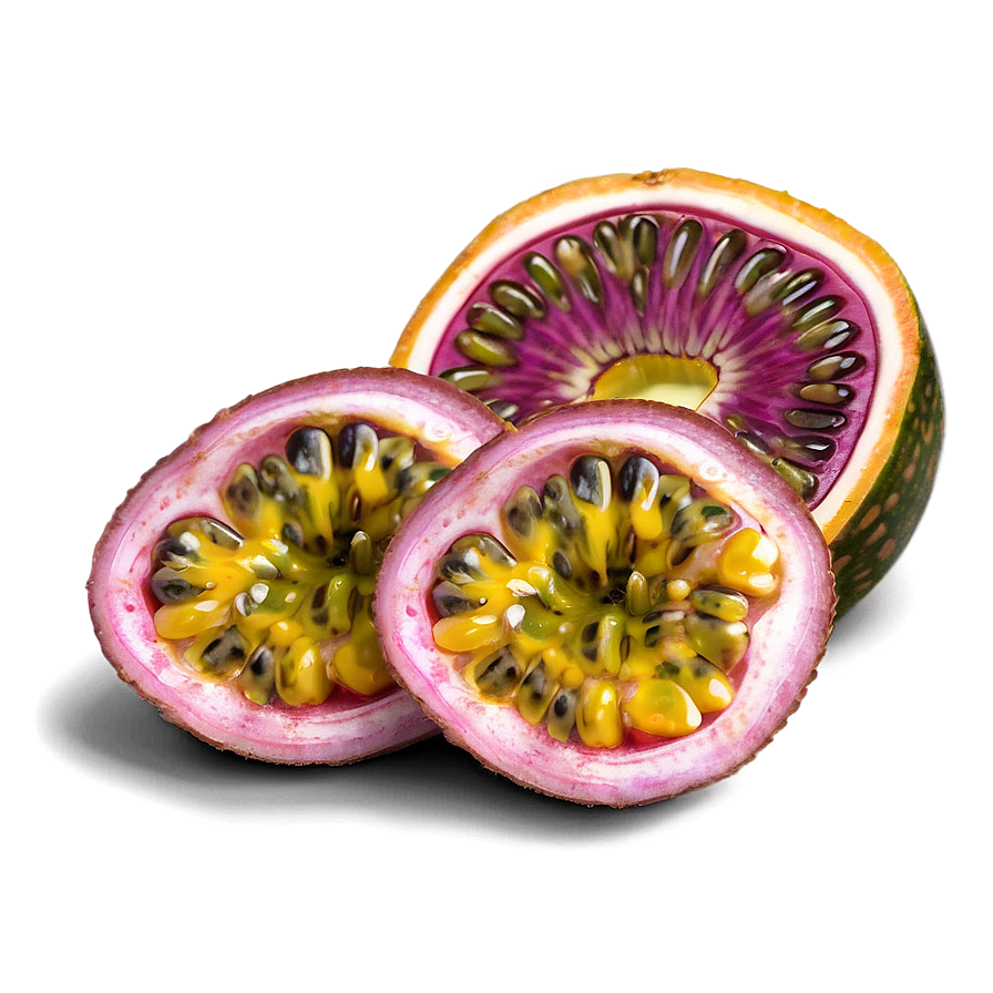 Ripe Passion Fruit Slice Png Qpi44