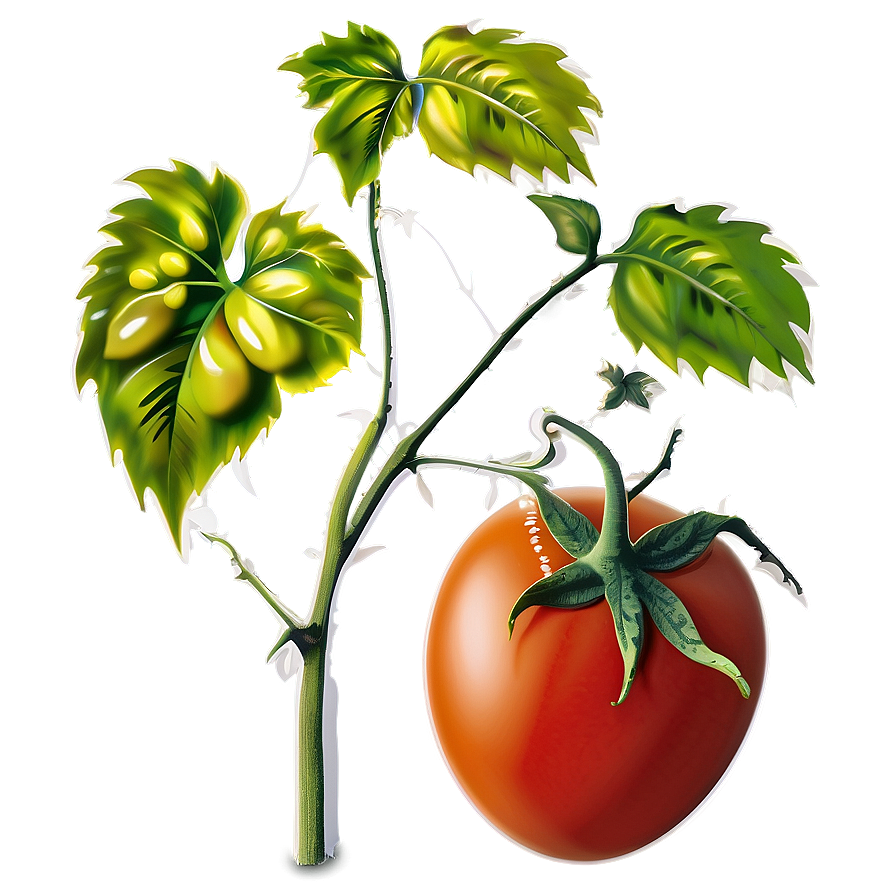 Ripe Tomato Plant Png Tqf65