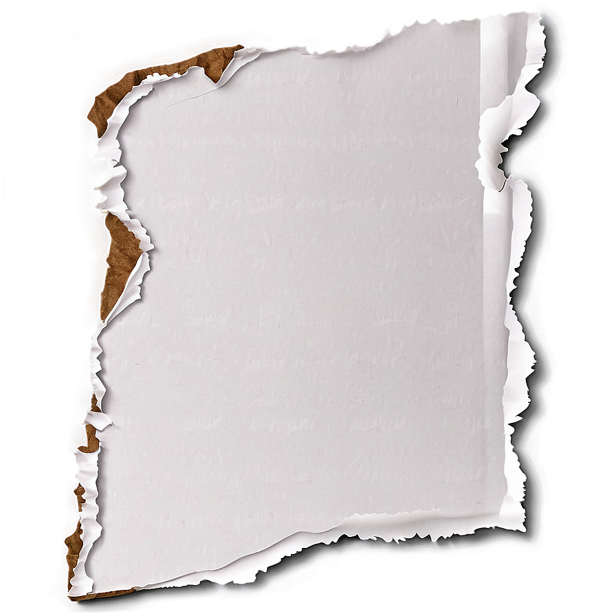 Ripped Edge Paper Design Png 12