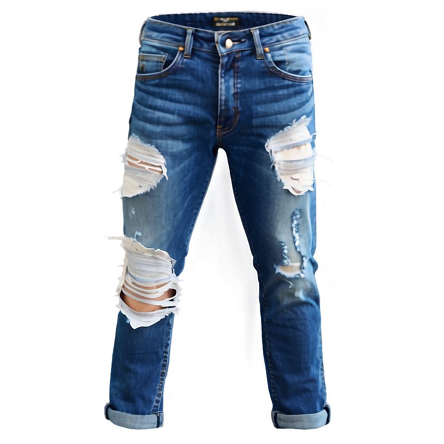 Ripped Jean Effect Png 06252024