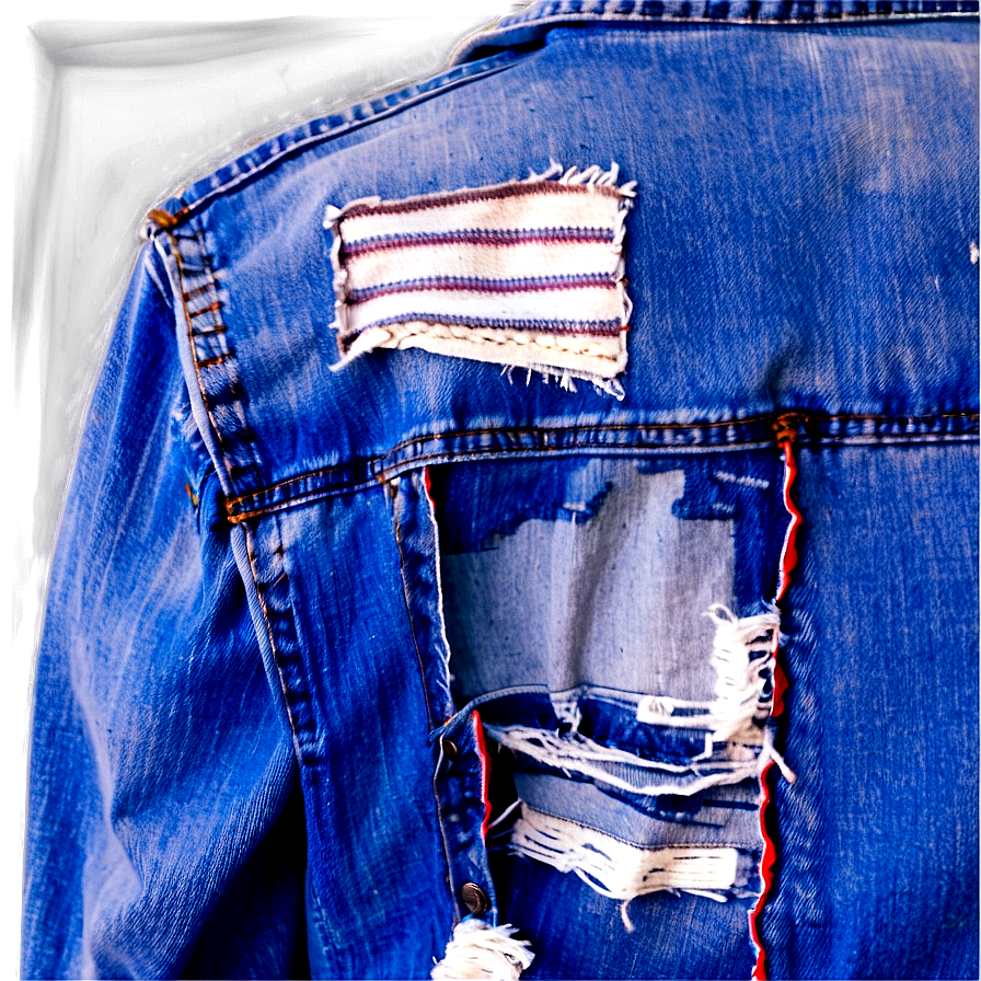 Ripped Jean Jacket Png 06132024