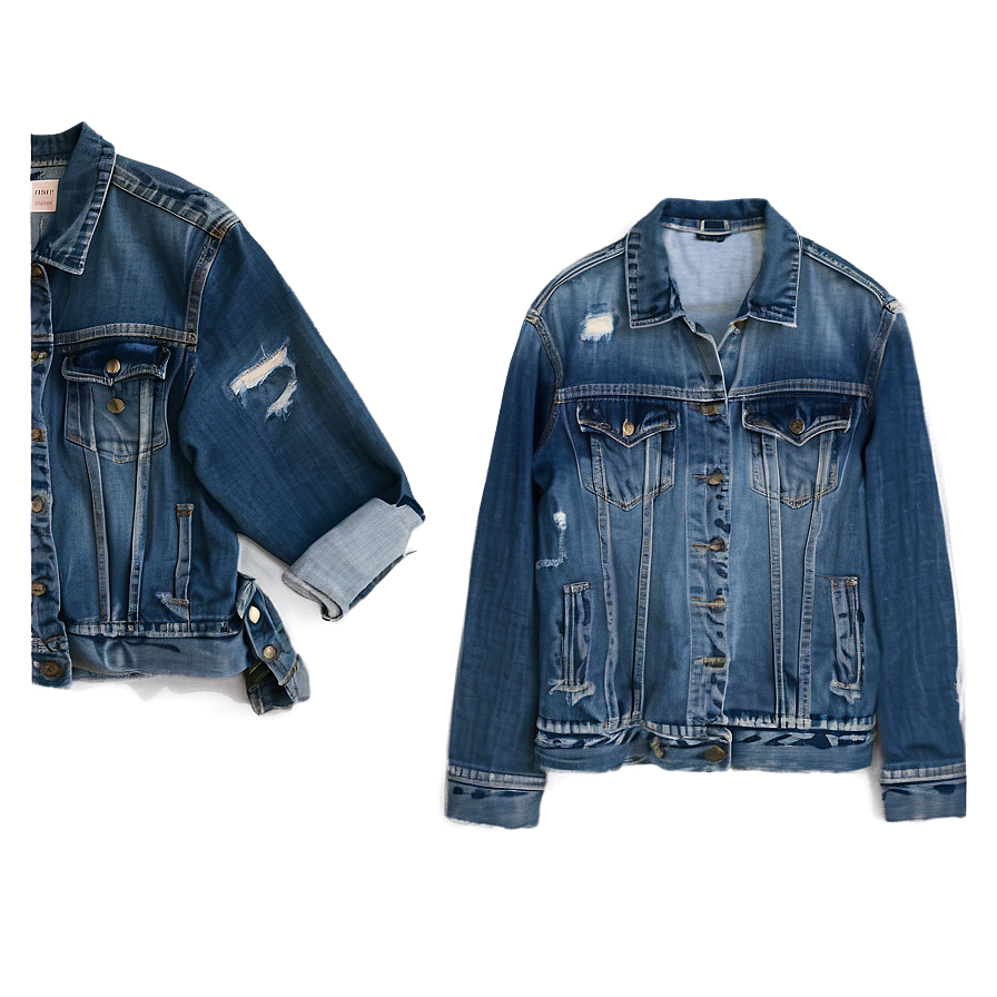 Ripped Jean Jacket Png Ano17