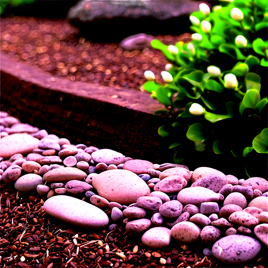 River Rock Edging Inspiration Png Ahh