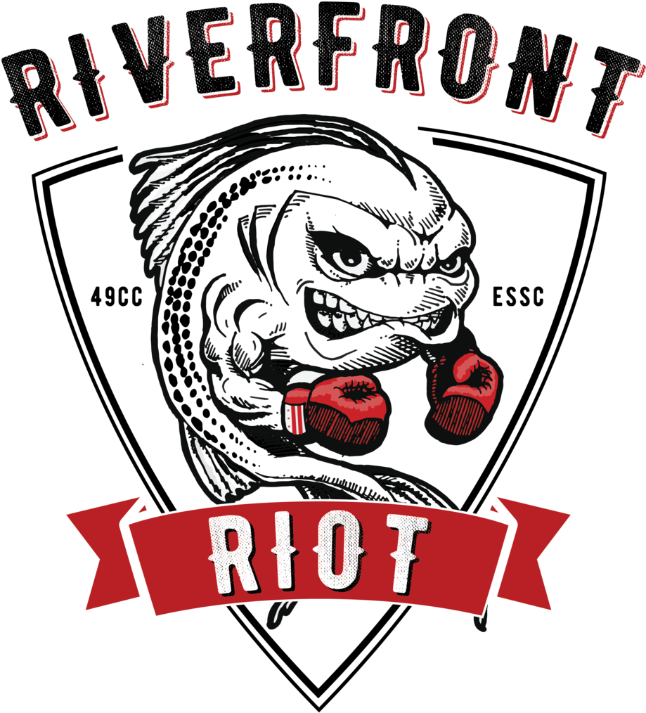 Riverfront Riot Fish Boxing Logo