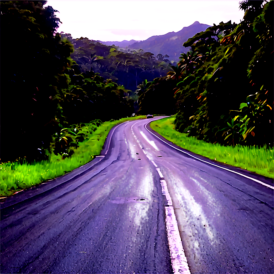 Road In Countryside Png Tku51