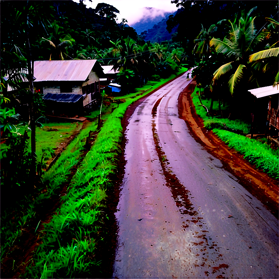 Road In Village Png Flm