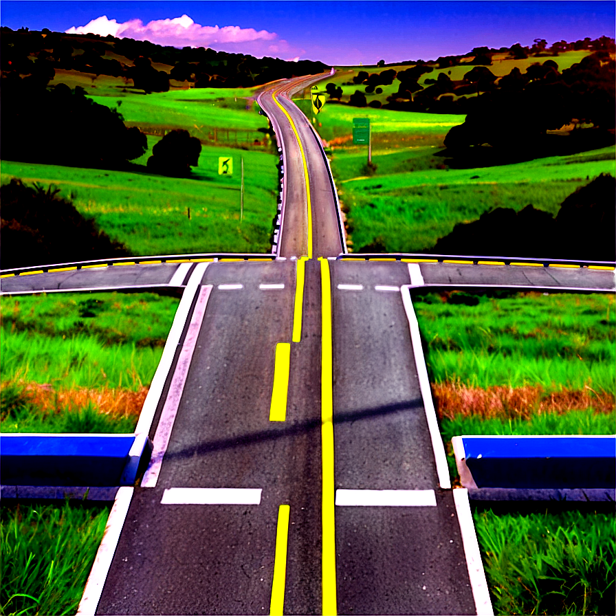 Road Map With Highlights Png Hhw56