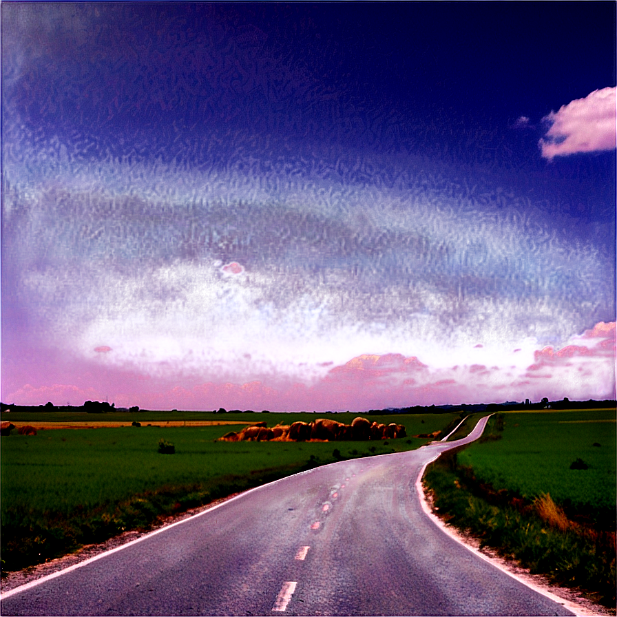 Road Through Fields Png 05032024