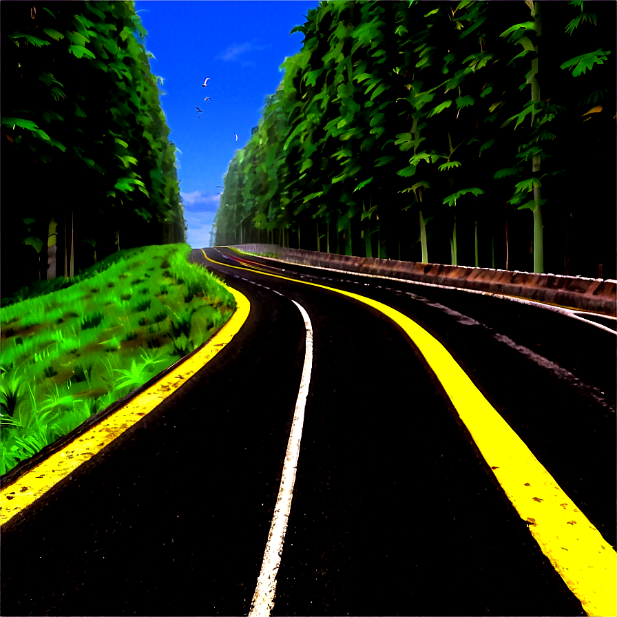 Road With Tunnels Png Tdr