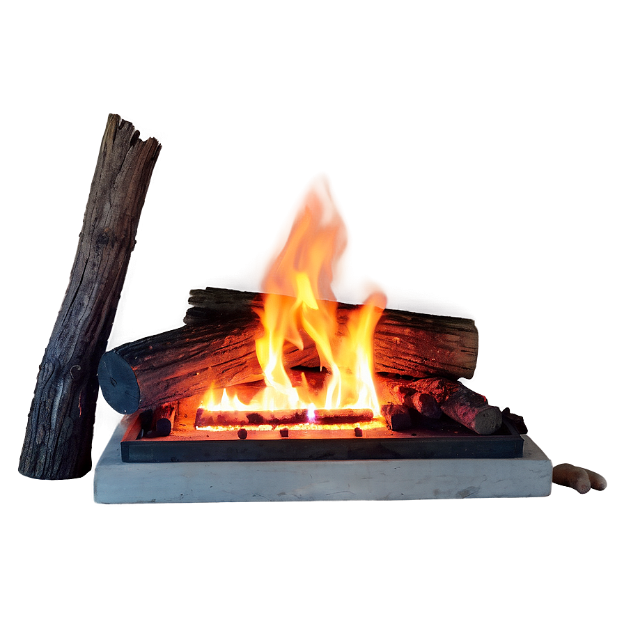 Roaring Fireplace Png D