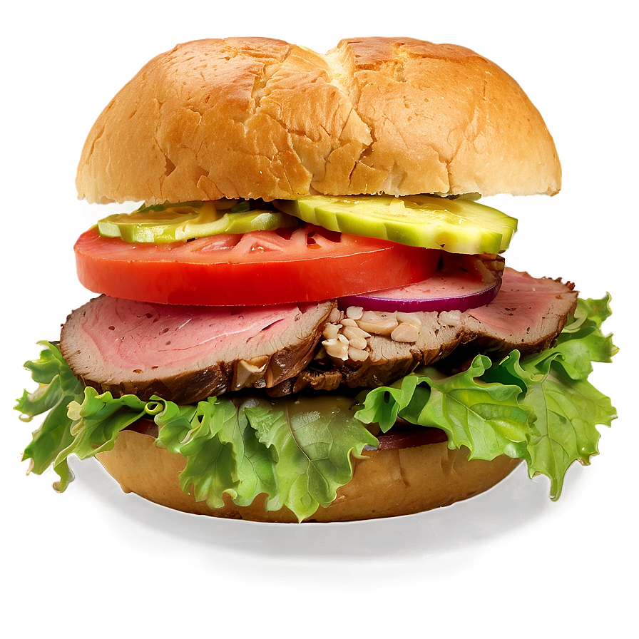 Roast Beef Sub Sandwich Png Wsj46