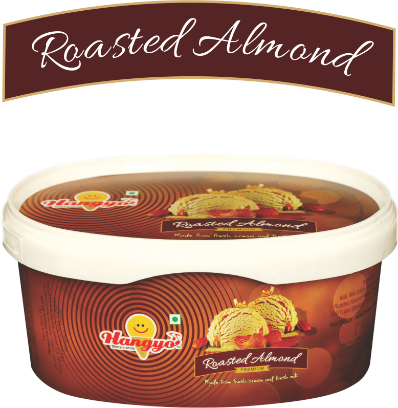 Roasted Almond Ice Cream Container