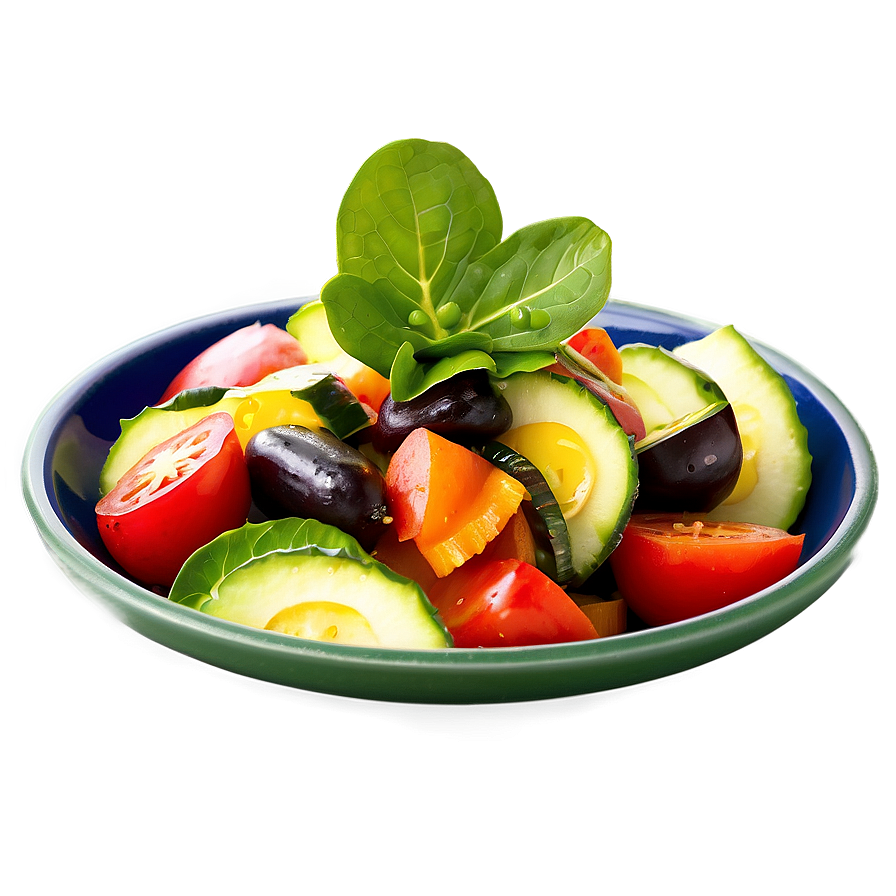 Roasted Vegetable Salad Png Svb75