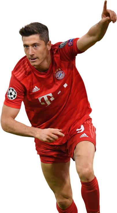 Robert Lewandowski Bayern Munich Action Shot