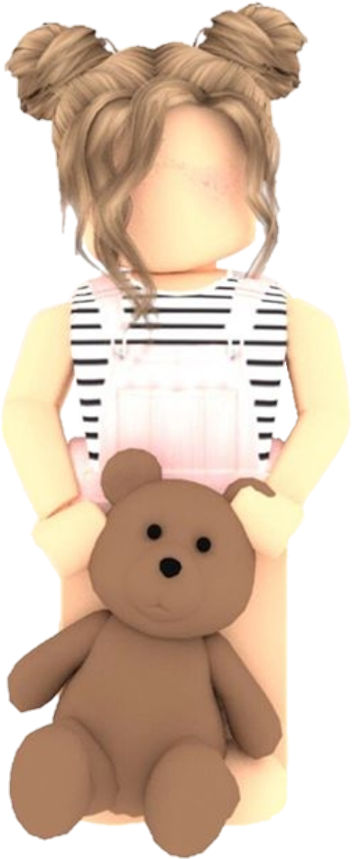 Roblox Character Holding Teddy Bear