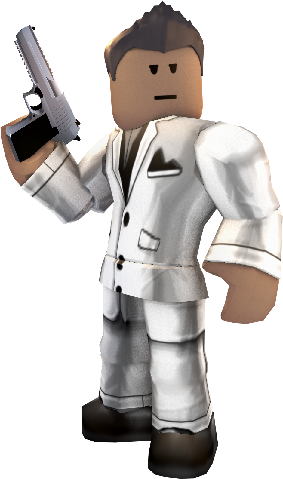 Roblox Characterin Suitwith Gun