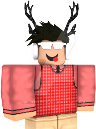 Roblox Characterwith Headphonesand Antlers