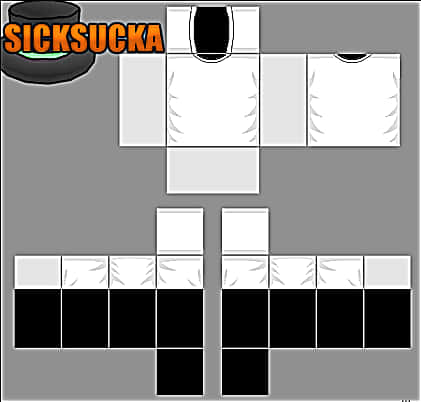 Roblox Clothing Template Black White