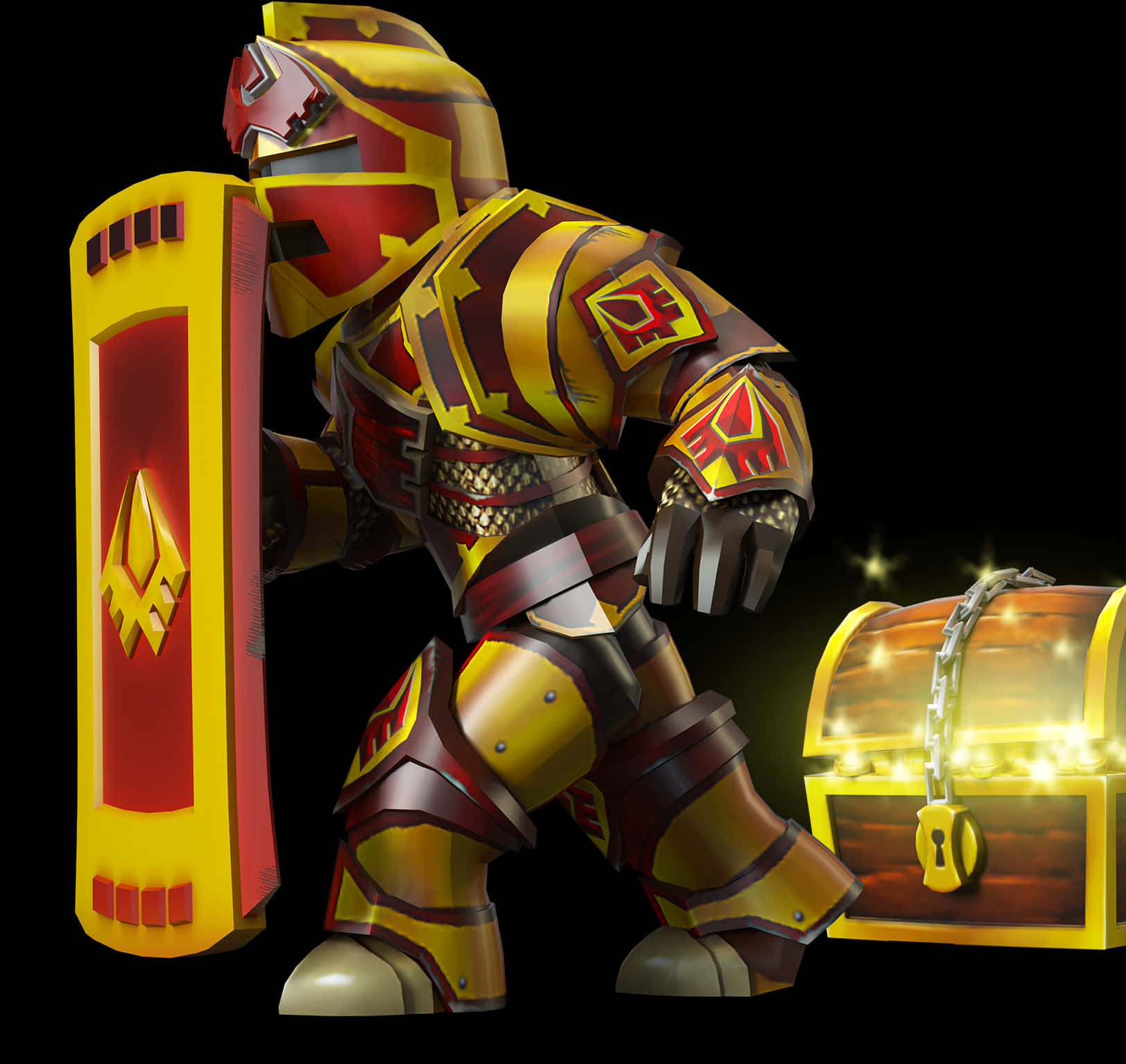 Roblox Knight Avatarwith Treasure Chest