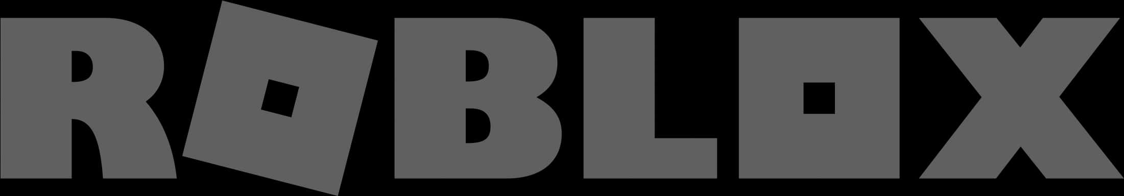 Roblox Logo Blackand White