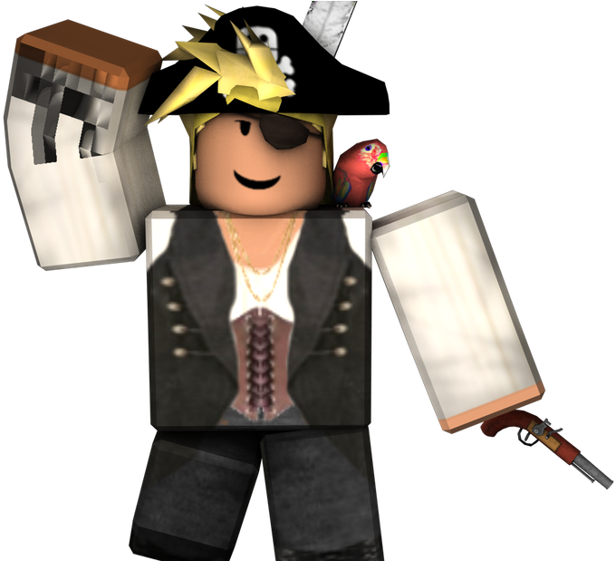 Roblox Pirate Avatarwith Parrotand Weapons