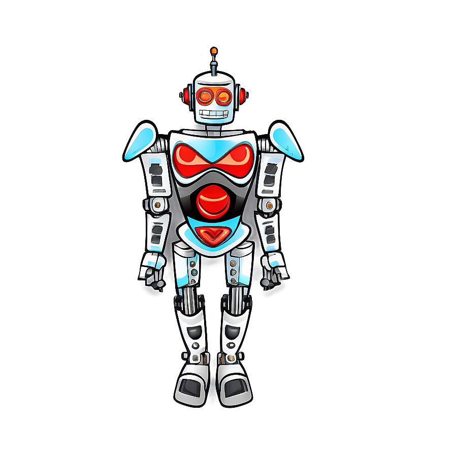 Robot Coloring Page Png Rfj68