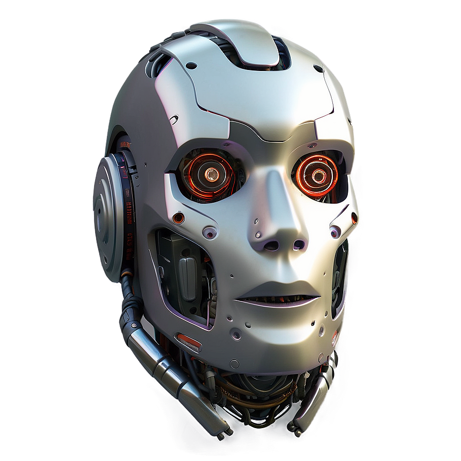 Robot Face Mask Png Svd