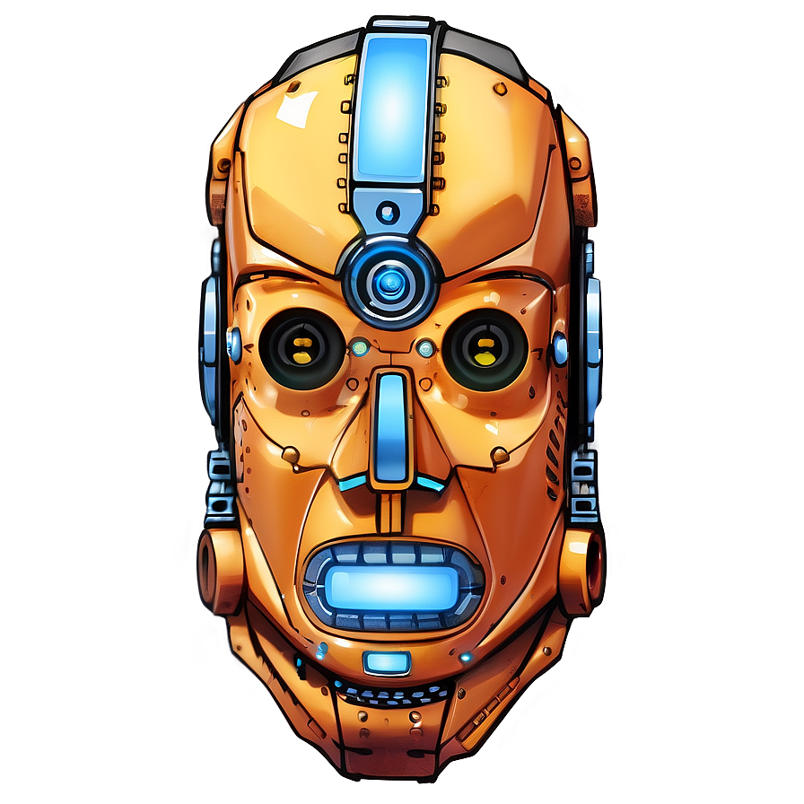 Robot Head Blueprint Png Ins12