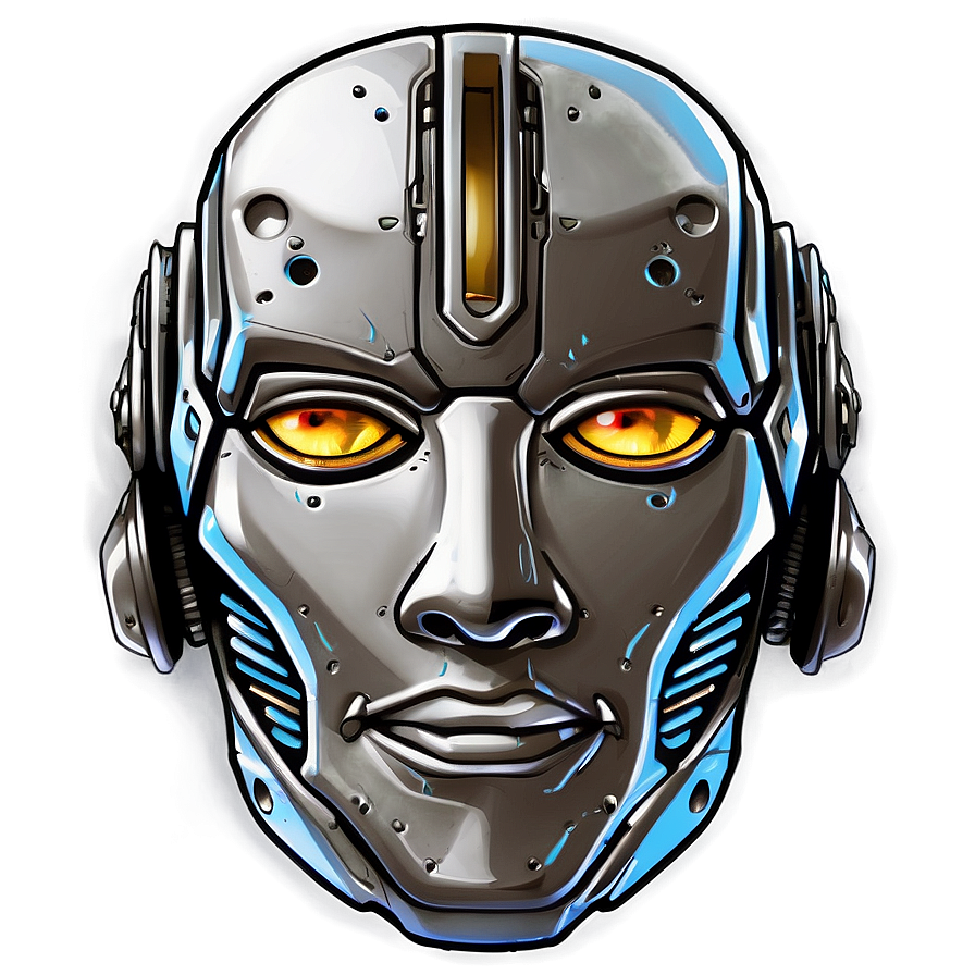 Robot Head Sketch Png Vin77