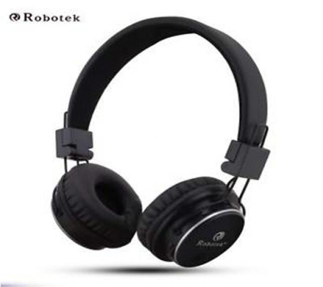 Roboteck Black Wireless Headphones