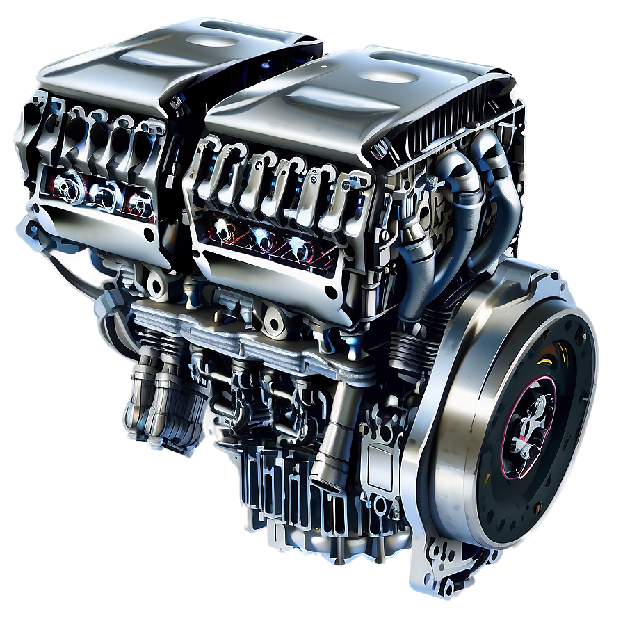 Robotic Car Engine Illustration Png 06132024