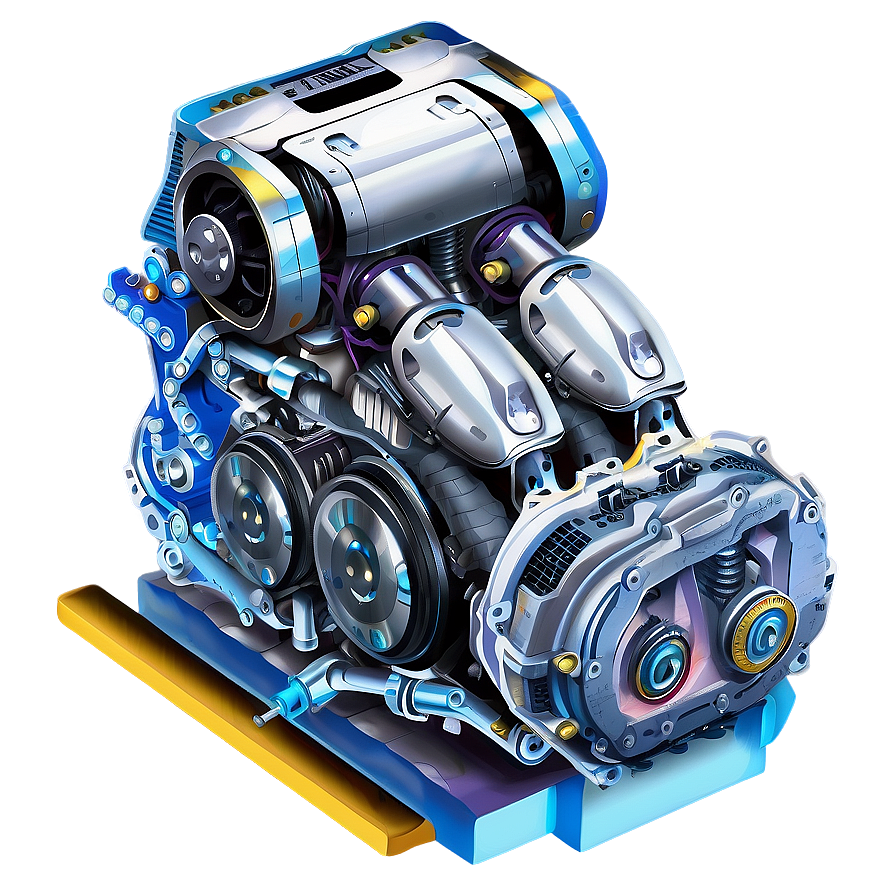 Robotic Car Engine Illustration Png 98