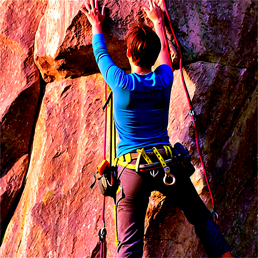 Rock Climbing Thrill Png Pcv